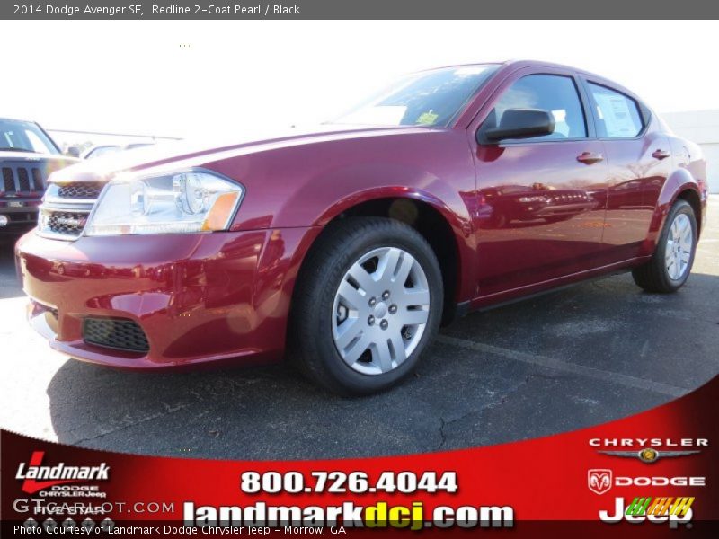 Redline 2-Coat Pearl / Black 2014 Dodge Avenger SE