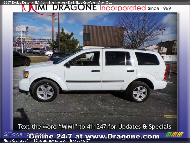Bright White / Dark Slate Gray/Light Slate Gray 2007 Dodge Durango SLT 4x4