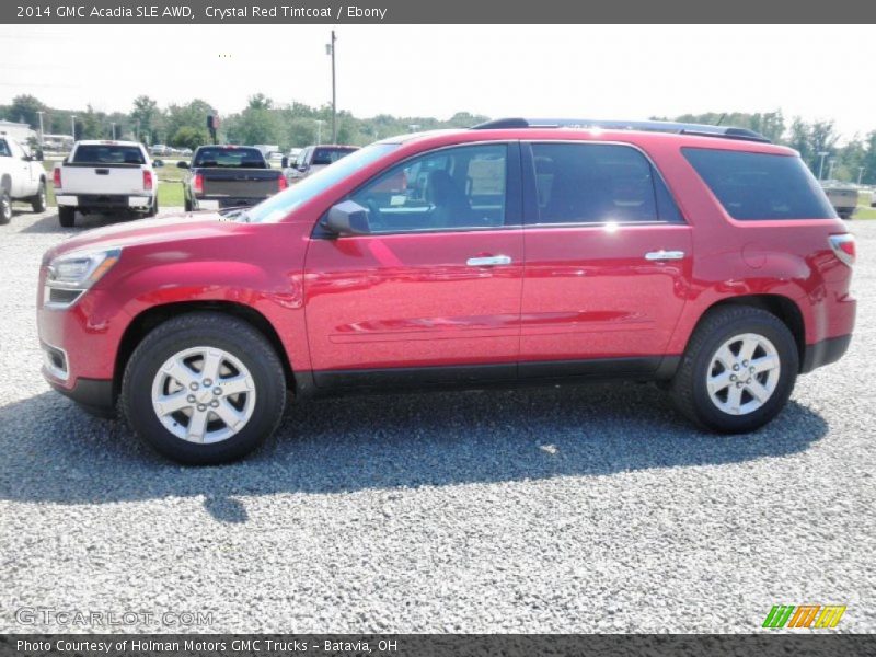 Crystal Red Tintcoat / Ebony 2014 GMC Acadia SLE AWD