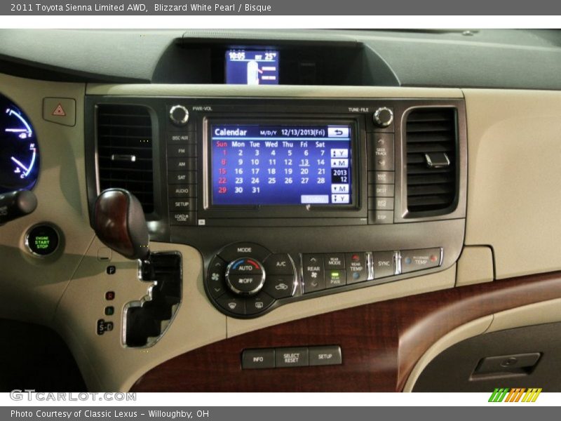 Blizzard White Pearl / Bisque 2011 Toyota Sienna Limited AWD