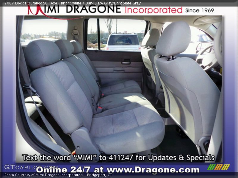 Bright White / Dark Slate Gray/Light Slate Gray 2007 Dodge Durango SLT 4x4