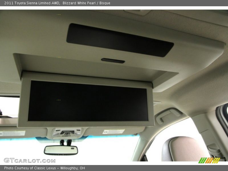Blizzard White Pearl / Bisque 2011 Toyota Sienna Limited AWD