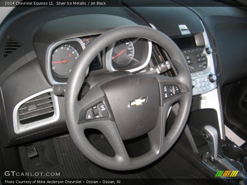 Silver Ice Metallic / Jet Black 2014 Chevrolet Equinox LS