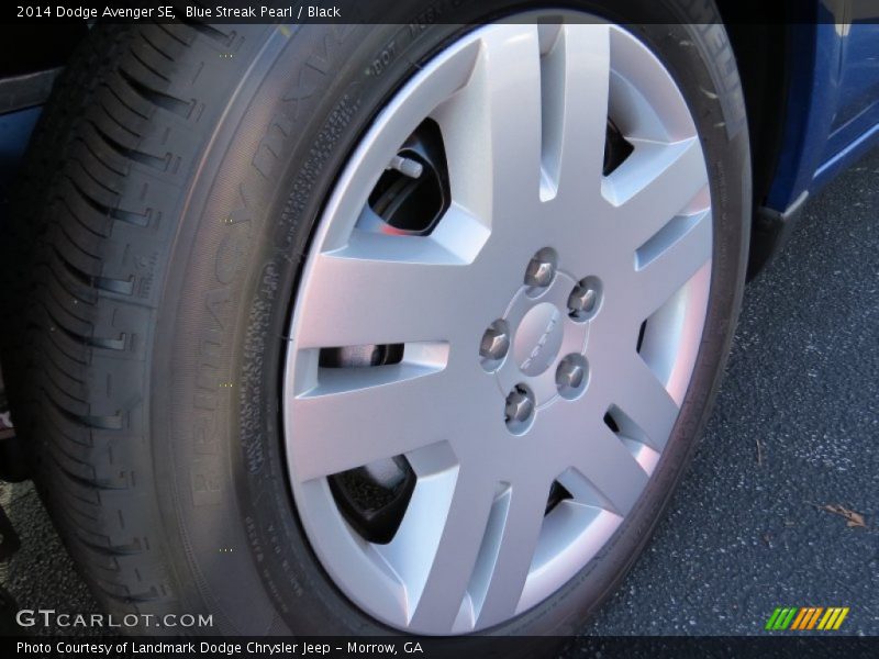 Blue Streak Pearl / Black 2014 Dodge Avenger SE