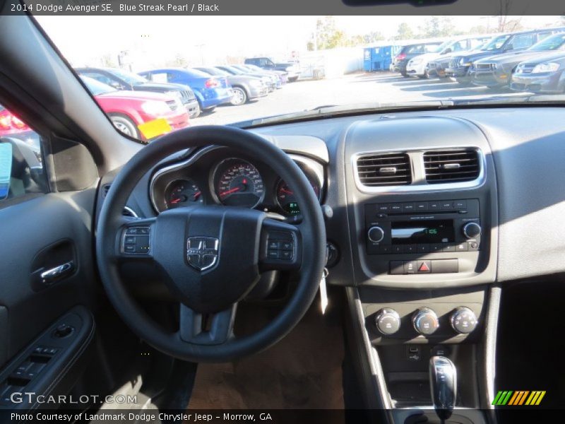 Blue Streak Pearl / Black 2014 Dodge Avenger SE
