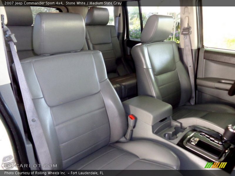 Stone White / Medium Slate Gray 2007 Jeep Commander Sport 4x4
