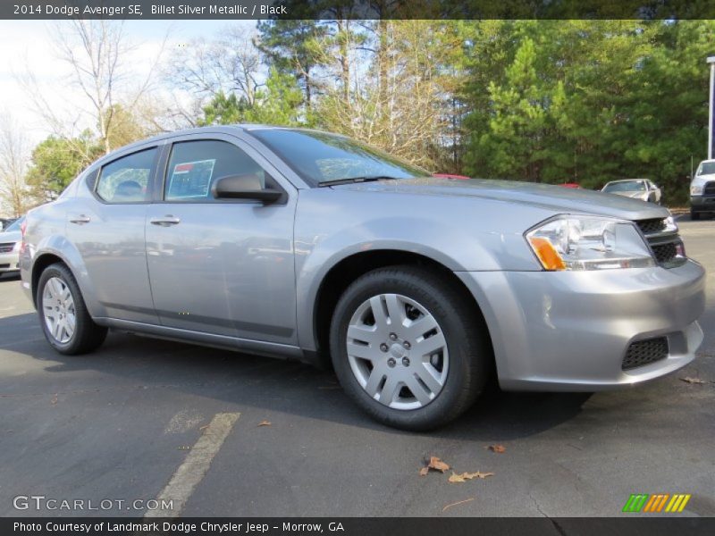 Billet Silver Metallic / Black 2014 Dodge Avenger SE