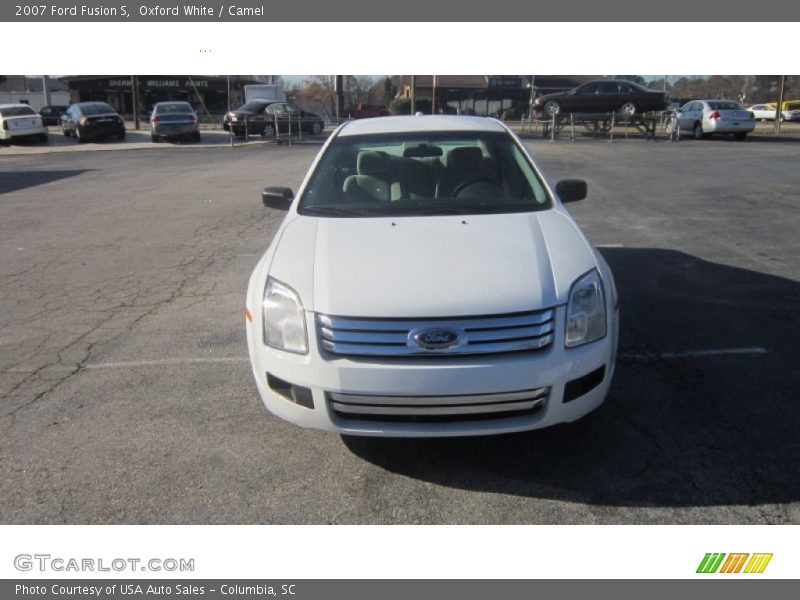 Oxford White / Camel 2007 Ford Fusion S
