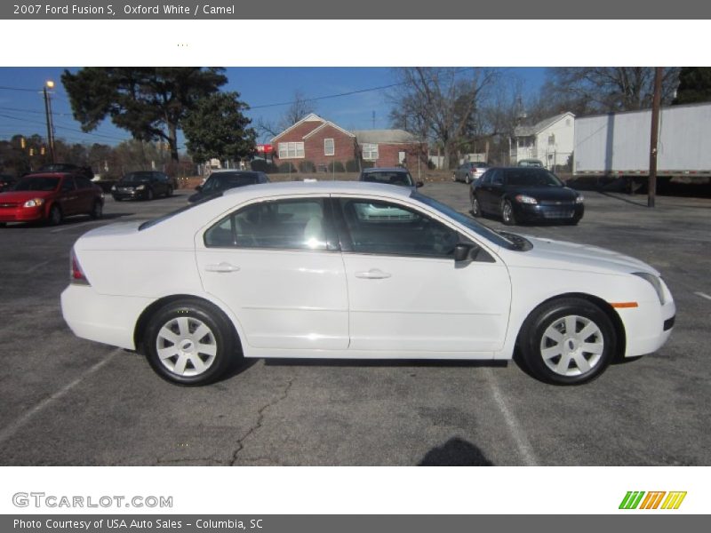 Oxford White / Camel 2007 Ford Fusion S