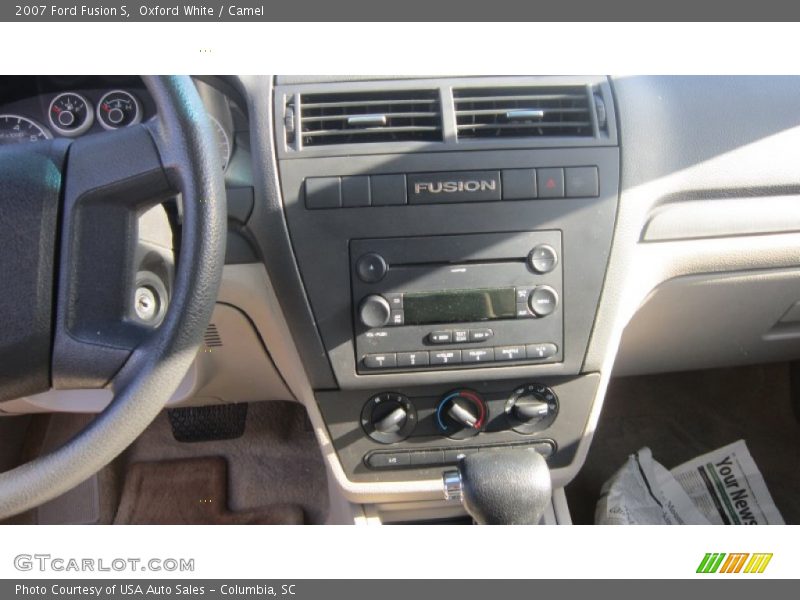 Oxford White / Camel 2007 Ford Fusion S