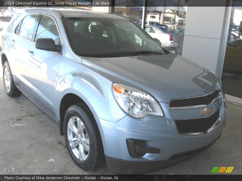 Silver Topaz Metallic / Jet Black 2014 Chevrolet Equinox LS