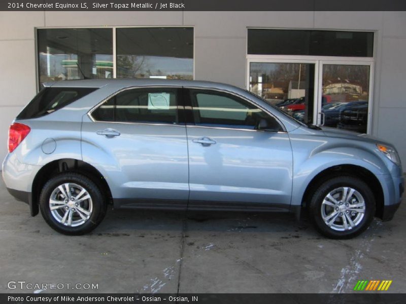 Silver Topaz Metallic / Jet Black 2014 Chevrolet Equinox LS