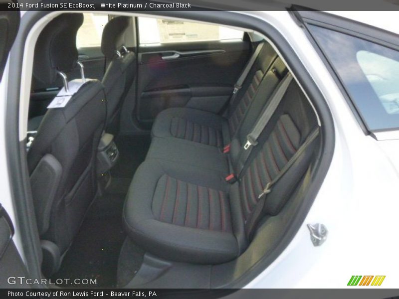 White Platinum / Charcoal Black 2014 Ford Fusion SE EcoBoost