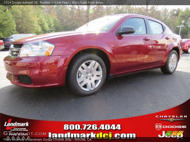 Redline 2-Coat Pearl / Black/Light Frost Beige 2014 Dodge Avenger SE