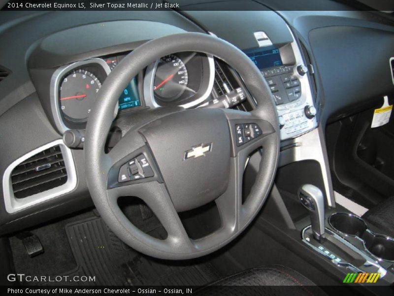 Silver Topaz Metallic / Jet Black 2014 Chevrolet Equinox LS