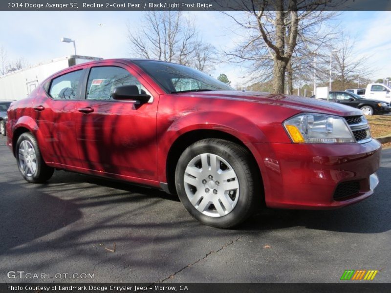 Redline 2-Coat Pearl / Black/Light Frost Beige 2014 Dodge Avenger SE