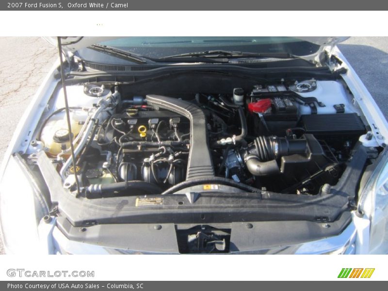 Oxford White / Camel 2007 Ford Fusion S