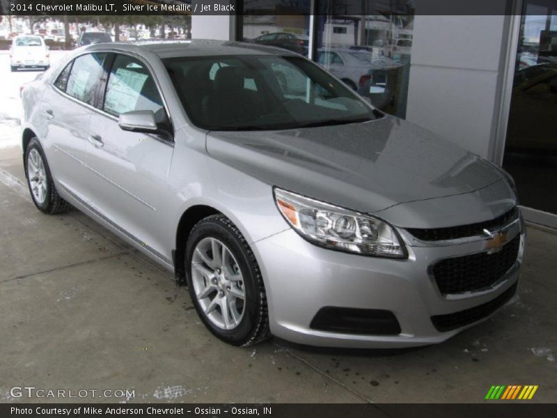Silver Ice Metallic / Jet Black 2014 Chevrolet Malibu LT