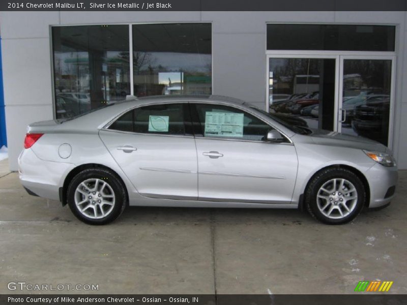 Silver Ice Metallic / Jet Black 2014 Chevrolet Malibu LT