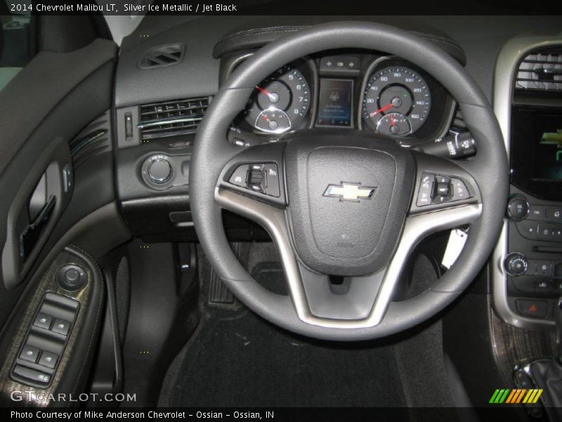 Silver Ice Metallic / Jet Black 2014 Chevrolet Malibu LT