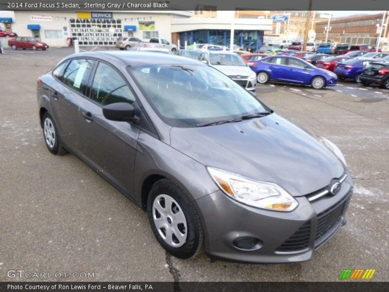 Sterling Gray / Charcoal Black 2014 Ford Focus S Sedan