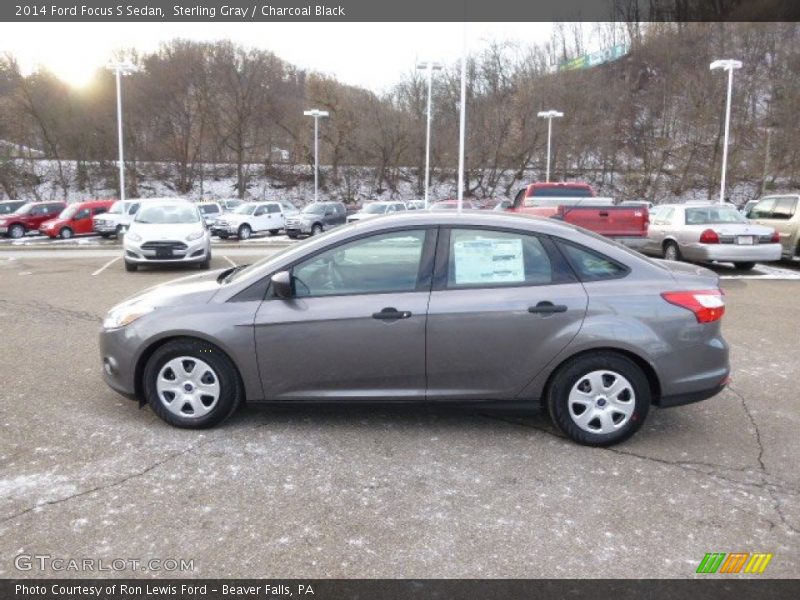 Sterling Gray / Charcoal Black 2014 Ford Focus S Sedan
