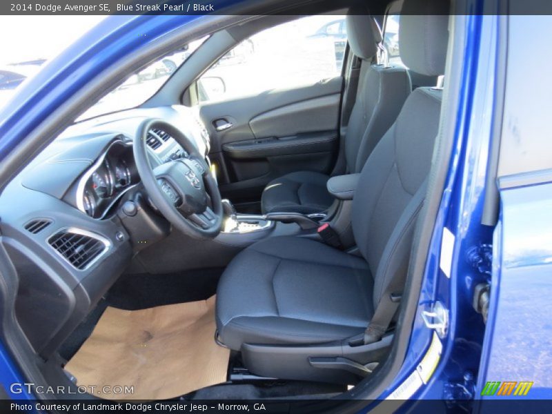 Blue Streak Pearl / Black 2014 Dodge Avenger SE