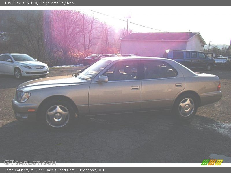 Beige Metallic / Ivory 1998 Lexus LS 400