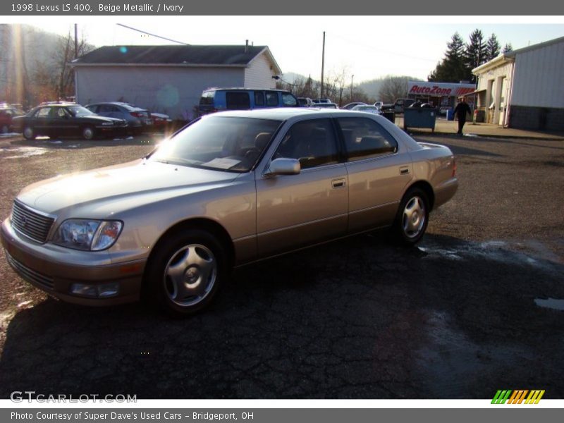 Beige Metallic / Ivory 1998 Lexus LS 400