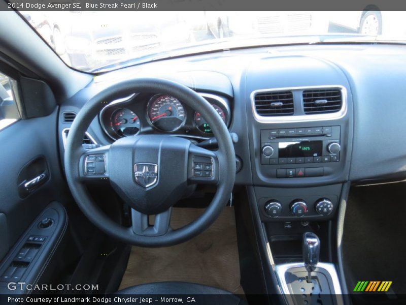 Blue Streak Pearl / Black 2014 Dodge Avenger SE