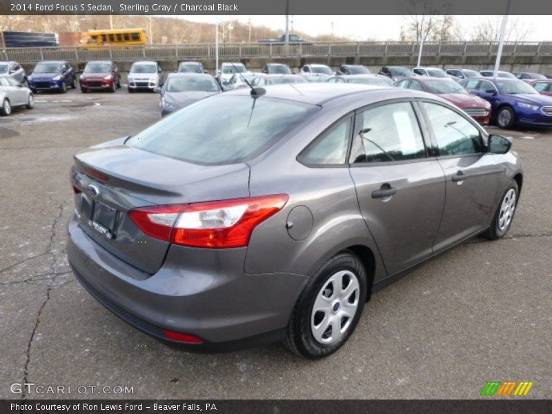 Sterling Gray / Charcoal Black 2014 Ford Focus S Sedan
