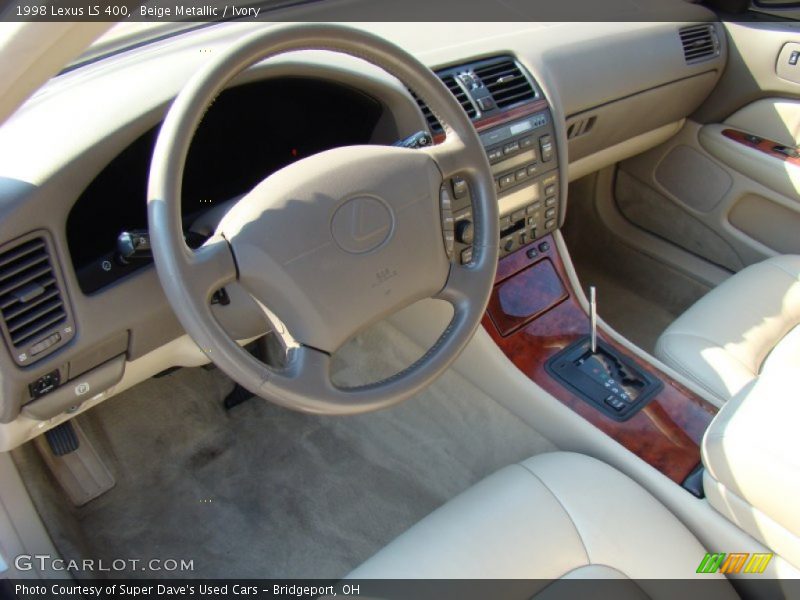 Beige Metallic / Ivory 1998 Lexus LS 400