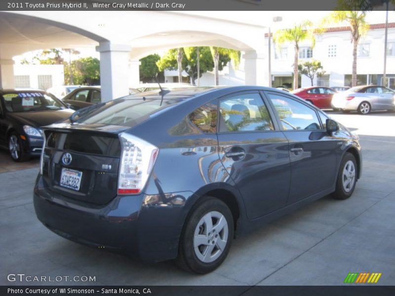 Winter Gray Metallic / Dark Gray 2011 Toyota Prius Hybrid II