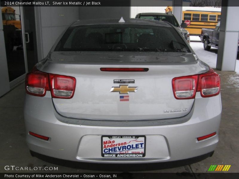 Silver Ice Metallic / Jet Black 2014 Chevrolet Malibu LT