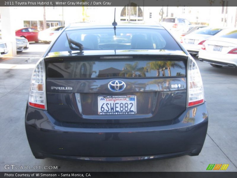 Winter Gray Metallic / Dark Gray 2011 Toyota Prius Hybrid II