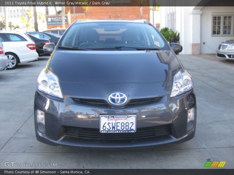 Winter Gray Metallic / Dark Gray 2011 Toyota Prius Hybrid II