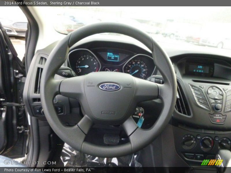 Sterling Gray / Charcoal Black 2014 Ford Focus S Sedan
