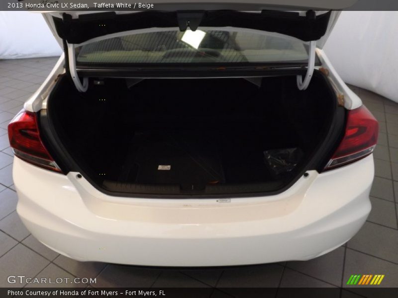 Taffeta White / Beige 2013 Honda Civic LX Sedan