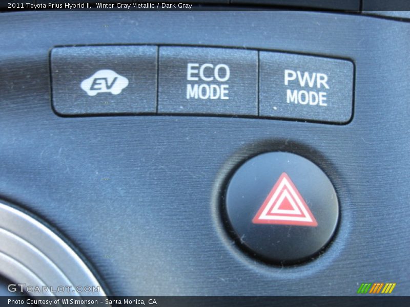 Winter Gray Metallic / Dark Gray 2011 Toyota Prius Hybrid II