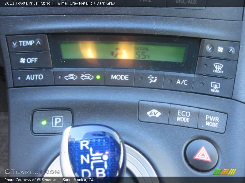 Winter Gray Metallic / Dark Gray 2011 Toyota Prius Hybrid II