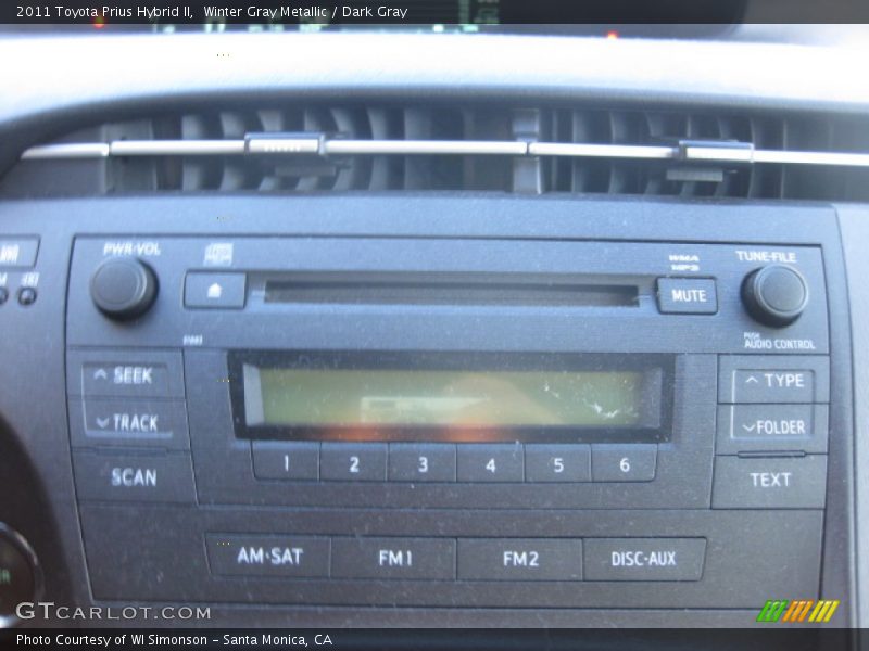 Winter Gray Metallic / Dark Gray 2011 Toyota Prius Hybrid II