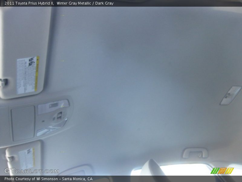 Winter Gray Metallic / Dark Gray 2011 Toyota Prius Hybrid II
