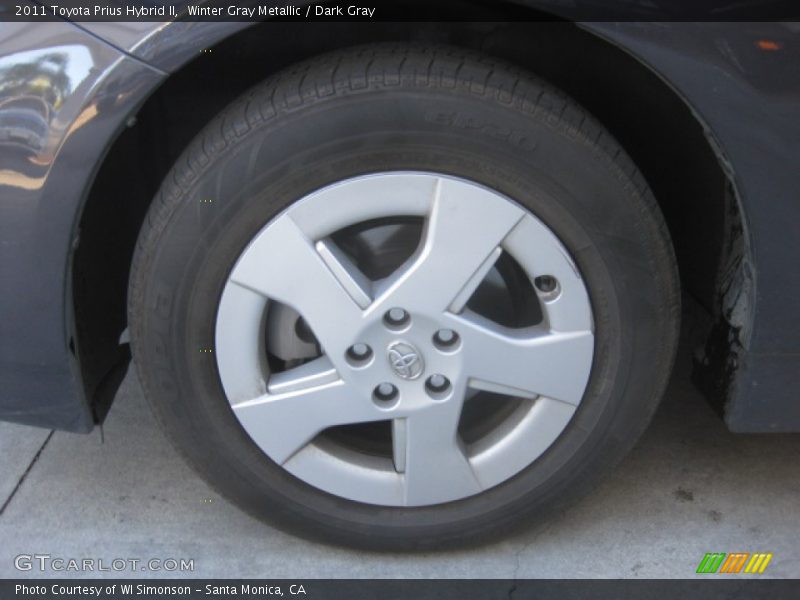 Winter Gray Metallic / Dark Gray 2011 Toyota Prius Hybrid II