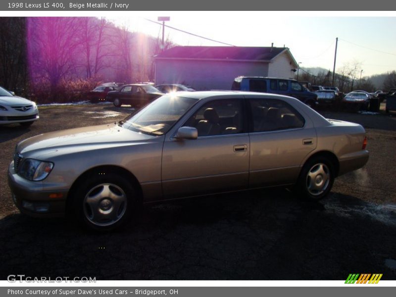 Beige Metallic / Ivory 1998 Lexus LS 400
