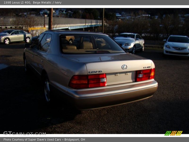 Beige Metallic / Ivory 1998 Lexus LS 400