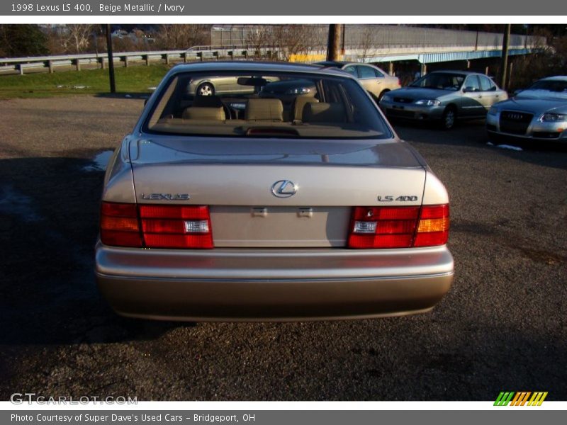 Beige Metallic / Ivory 1998 Lexus LS 400
