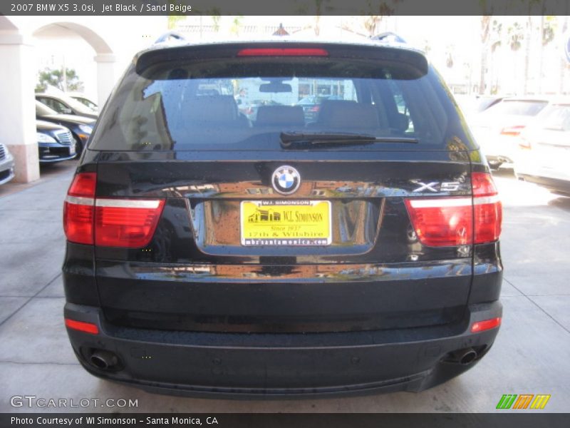 Jet Black / Sand Beige 2007 BMW X5 3.0si