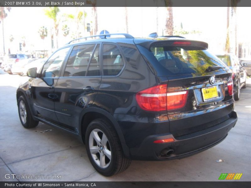 Jet Black / Sand Beige 2007 BMW X5 3.0si