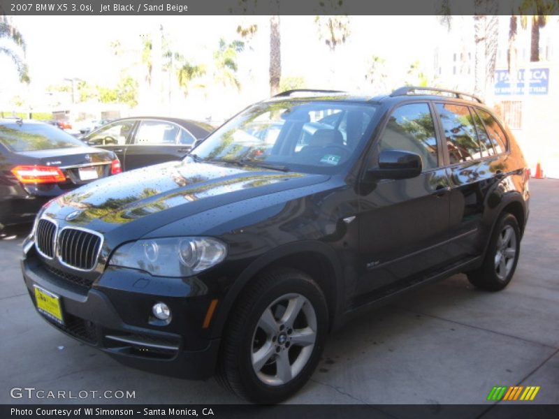 Jet Black / Sand Beige 2007 BMW X5 3.0si