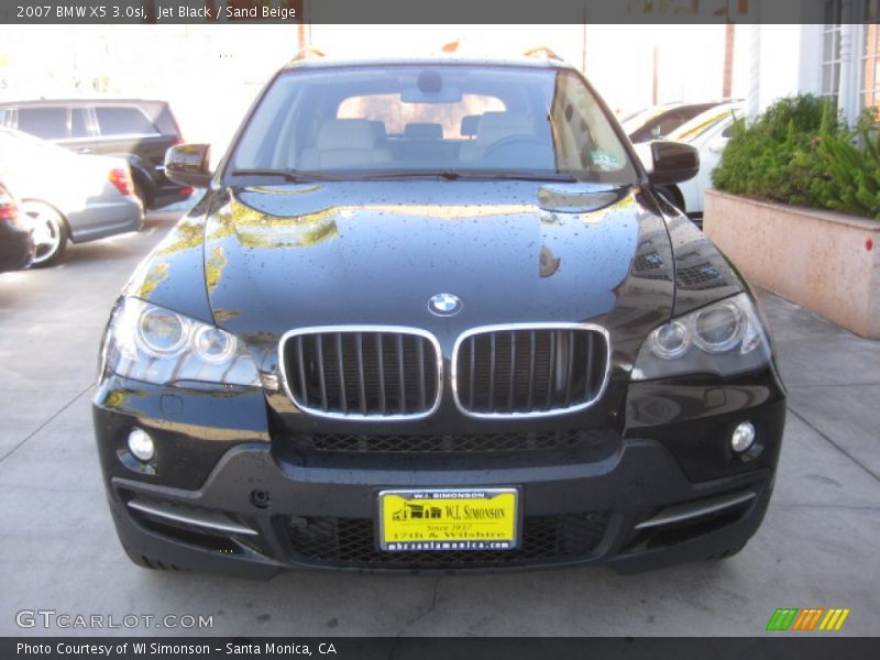 Jet Black / Sand Beige 2007 BMW X5 3.0si